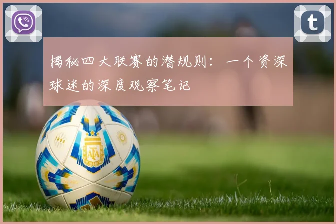 揭秘四大联赛的潜规则:一个资深球迷的深度观察笔记